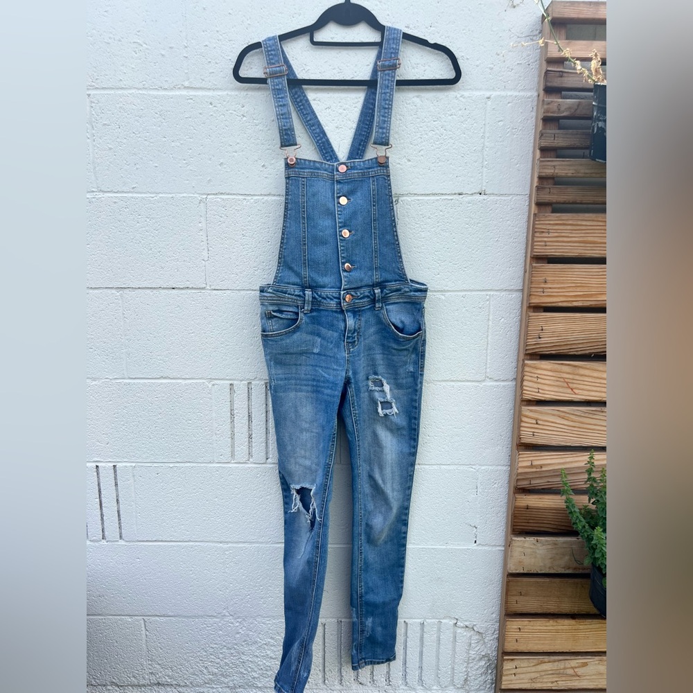 Love, Fire Blue Denim Halter Top